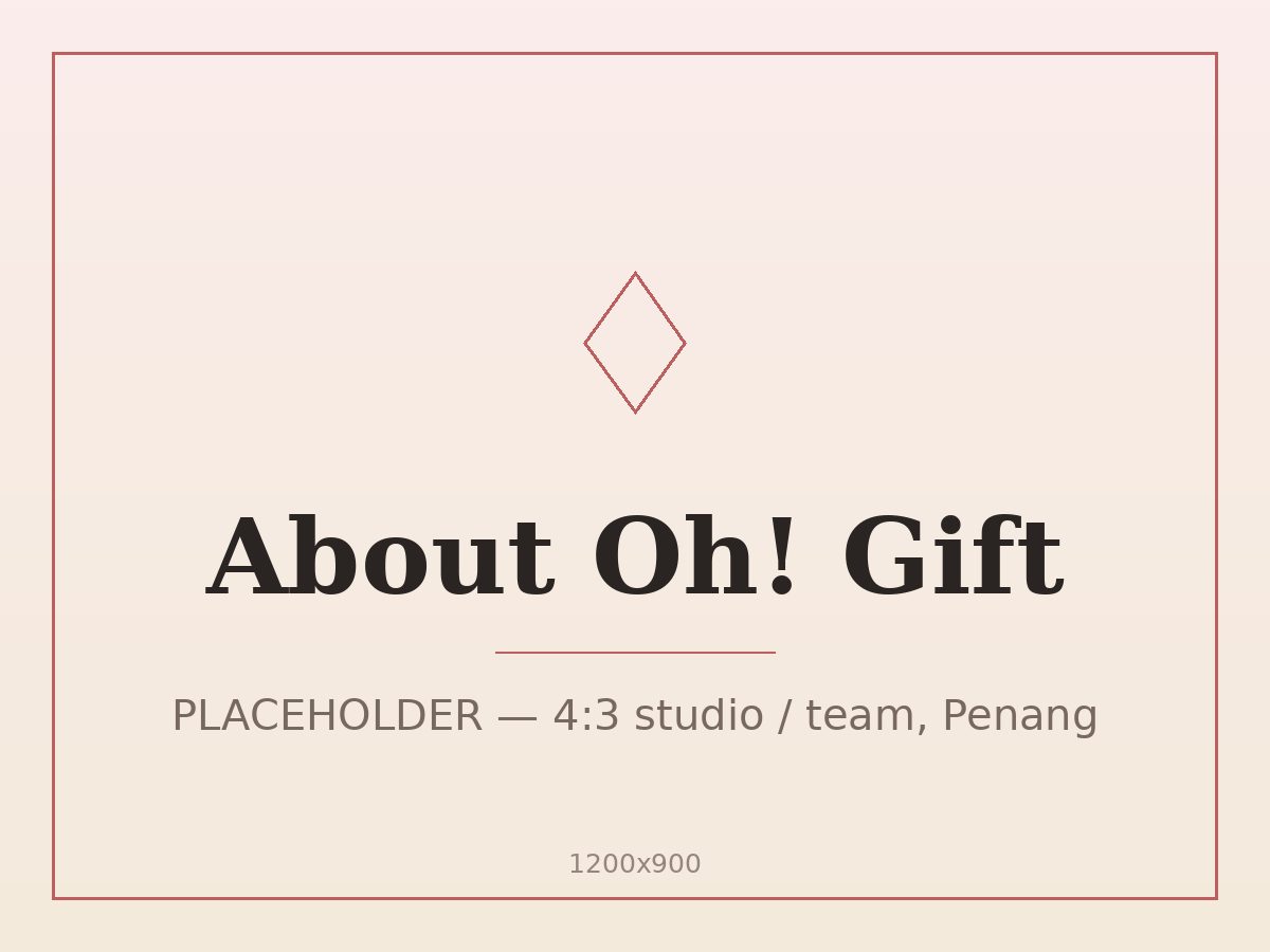 The Oh! Gift studio in Penang, where each gift is curated and packed by hand